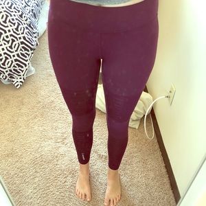 Reebok Speedwick Leggings in Eggplant